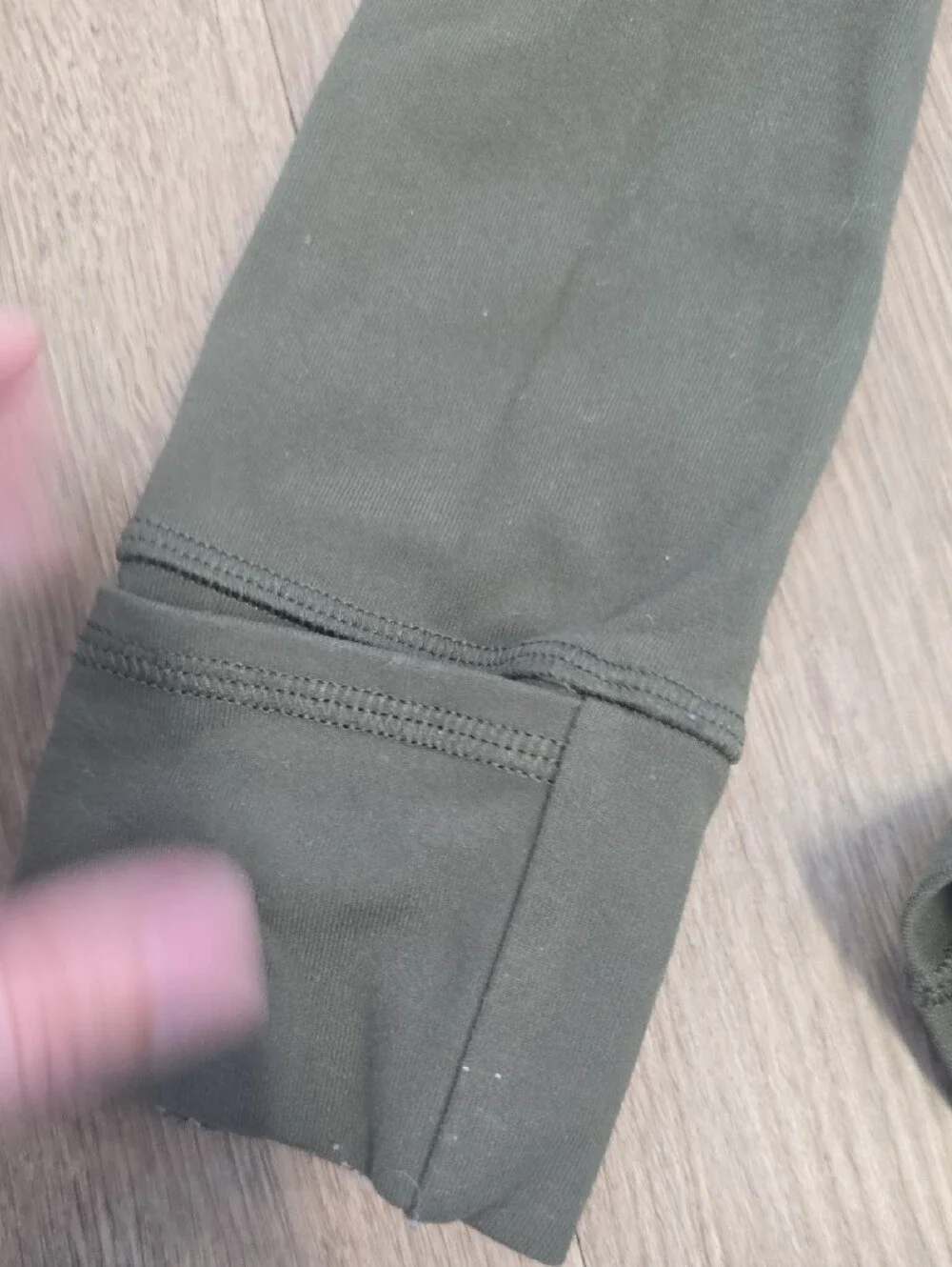 lululemon athletica Olive Green Form-Fitting Zip Bomber Jacket